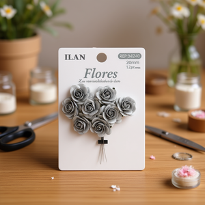 Fiori di Carta ILAN 20mm 12pz Decorazioni Artigianali - Product Image 2