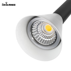 Savia 5W COB LED lámpara de estilo Mini cobre cepillado acabado de acero de aluminio de vivienda araña Slim luz colgante - Product Image 3