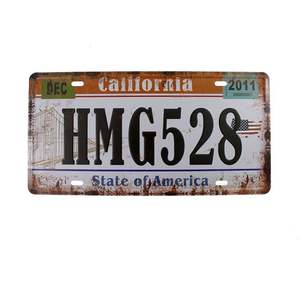 Placa de Matrícula de Coche con Logotipo Personalizado en Relieve, Placa de Matrícula de Aluminio Metálico de Recuerdo, Placas Decorativas para Automóviles al por Mayor - Product Image 2