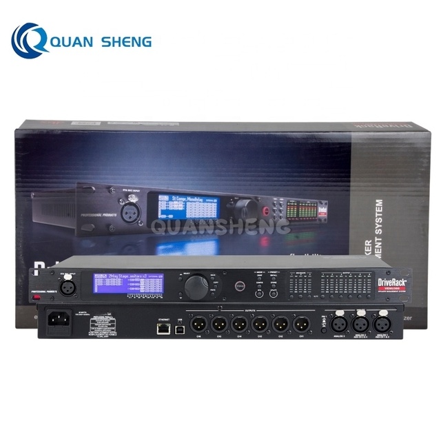 High Performance VENU360 3-In 6-Out DSP Digital Audio Effects Processor with Auto Level Control for Live Sound