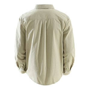 Chemises décontractées pour hommes en coton, confortables, à manches longues et boutonnées, disponibles en gros pour usage quotidien/bureau (OEM disponible) - Product Image 4