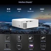 Projecteur vidéo numérique portable 4K Android Pico 3D Ready Cinema Beamer Full HD 1080P pour films, téléphone, jeux sans fil, Wifi, extérieur