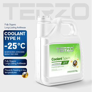น้ำยาหล่อเย็น TERZO ชนิด H GB 29743 2023 สำหรับยานยนต์ สีเขียว อุณหภูมิการใช้งานต่ำสุด -25 องศาเซลเซียส สำหรับระบบระบายความร้อน - Product Image 1