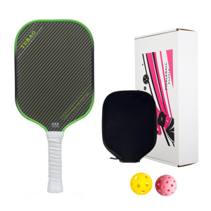 Paleta de Pickleball de Fibra de Carbono Kevlar de 16 mm, Termoformada, Generación Cinco, Mango Alargado con Estuche, Caja de Color, Pelotas, Paquete de Regalo de Entrenamiento - Product Image 1