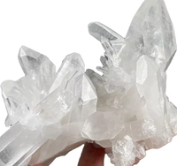 Groupe de cristaux de quartz naturel de qualité supérieure, géode brute de guérison pour la décoration de bureau, vente en gros en vrac