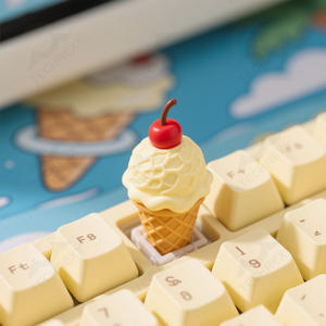I tastieri personalizzabili in resina 3D, a forma di gelato, adatti per tastiere MX, possono essere personalizzati secondo necessità - Product Image 2