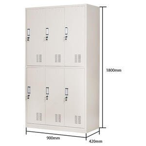 Armario de gimnasio de metal de 4 puertas <span class=keywords><strong>con</strong></span> <span class=keywords><strong>cerradura</strong></span> Archivadores de precio barato para uso doméstico y de oficina - Product Image 2