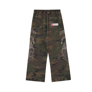 Pantalon de survêtement unisexe Y2K imprimé bêtes exotiques, 100 % coton, écologique, imperméable, respirant, tricoté - Product Image 3