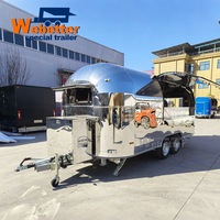 Webetter Cuisine Mobile Foodtruck Bar à Bubble Tea et Café Remorque de Restauration Entièrement Équipée Glaces Pizza BBQ Remorque Food Truck