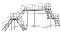 Chine Modulaire en aluminium plate-forme réglable échelle système de marche en aluminium main courante passerelle