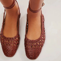 Sandal Wanita Mewah Grosir, Model Anyaman Jala untuk Musim Panas, Desain Stylish, Sandal Bertali untuk Wanita