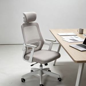 Silla de Oficina Ergonómica Moderna con Reposacabezas Ajustable, Giratoria y con Altura Regulable, y Tela de Malla Multifuncional para Profesores - Product Image 2