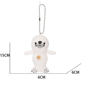 Porte-clés en peluche personnalisable, porte-clés en peluche, porte-clés en peluche en forme de castor avec OEM ODM - Product Image 2