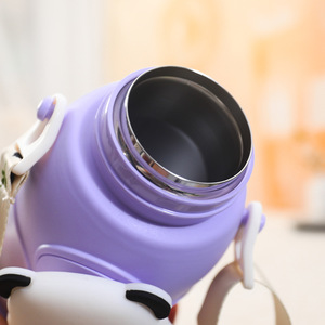 Cartoon Panda Design Portable 316 Stainless Steel Eco-friendly Boiling Water Safe Vacuum Insulated Tumbler <b>Straw</b> For Children's - Product Image 6