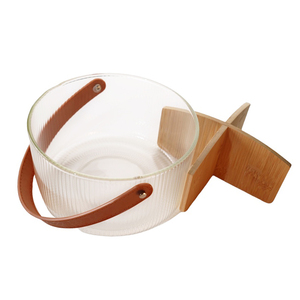 Cubo de almacenamiento de cocina de lujo con tapa de bambú decoración del hogar multiusos - Product Image 3