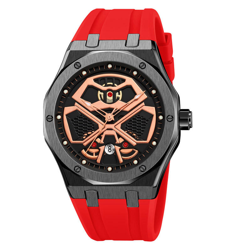 สีดำ/ แดง