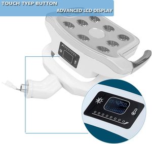 Lámpara de Examen Dental con Temperatura de Color Ajustable, Iluminación LED Quirúrgica sin Sombra, Pantalla LCD, 12W-8 LED - Product Image 3