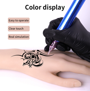 <span class=keywords><strong>Tatouage</strong></span> Maquillage Permanent Nail Art Silicone <span class=keywords><strong>Main</strong></span> Pratique Modèle - Product Image 4