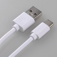 Harga grosir pabrik kabel data pengisi daya ponsel usb mikro 2,4 A warna putih untuk jalur telepon Android