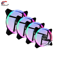 RGB 120mm PC Halo 5 Couleur Inner Glow Case Fans Gaming CPU Air Cooler 12VDC 120x120x25mm pour Ordinateurs et Restaurants