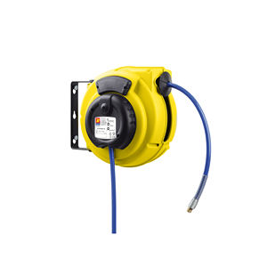 Enrouleur de tuyau d'air/eau pivotant Meclube, tuyau de 12 + 1m - Product Image 1