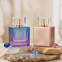 Flacon de parfum en verre de 100 ml, design élégant et moderne, personnalisable, rectangulaire, haut de gamme, Anding