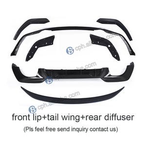 Labio delantero de fibra de carbono seco Negro estilo MP al por mayor de fábrica para <span class=keywords><strong>BMW</strong></span> 3 Series <span class=keywords><strong>G20</strong></span> G28 <span class=keywords><strong>335i</strong></span> 335Li 2020-IN - Product Image 3