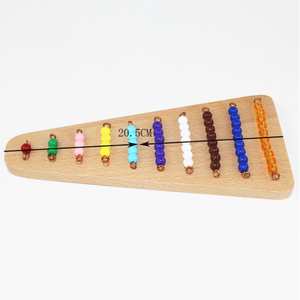 Matériel Montessori, aides pédagogiques, jouets éducatifs, perles colorées, escaliers avec plateau, matériaux mathématiques, vente en gros - Product Image 3