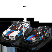 TimeMicro 1:64 B MW M4 voiture de sport revêtement de couleur métal à collectionner Simulation moulé sous pression modèle de voiture en alliage