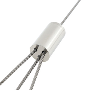 Kit de suspension réglable en laiton avec crochets croisés pour câble métallique bifurqué, idéal pour l'installation de luminaires suspendus au <span class=keywords><strong>plafond</strong></span> - Product Image 4