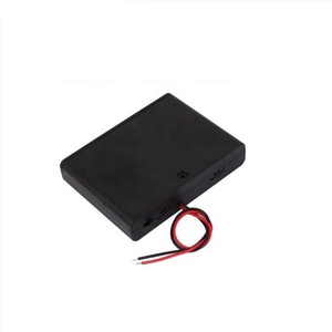 Boîtier de piles 6xAA en plastique ABS, 1,5 V, 3 V, 4,5 V, 6 V, 7,5 V, 9 V, 1, 2, 3, 4, 5, 6 emplacements, couvercle noir, boîte OEM - Product Image 3