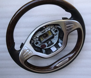 Volant de direction en cuir noir d'origine avec palettes de changement de vitesse en <span class=keywords><strong>bois</strong></span> A222 460 5503 pour MERCEDES BENZ 2014-17 S 63 600 W222 - Product Image 4