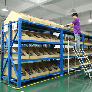 Supports de rangement industriels Supports empilables réglables en acier et en métal Étagères de rangement en entrepôt Étagère à usage léger - Product Image 6