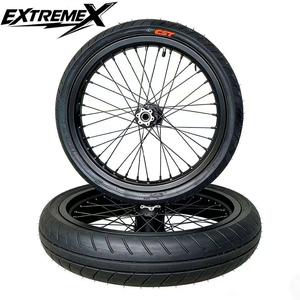Ensemble de roues de moto en aluminium pour Light Bee Ultra Bee, <span class=keywords><strong>17</strong></span> <span class=keywords><strong>pouces</strong></span>, avec pneus 70/90-<span class=keywords><strong>17</strong></span> et 90/80-<span class=keywords><strong>17</strong></span>, roues Sumoto pour LBX - Product Image 3