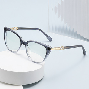 Gafas de sol estilo ojo de gato de nueva moda para mujer, montura TR90, protección UV400 clase 2, lentes de PC de color negro. - Product Image 5