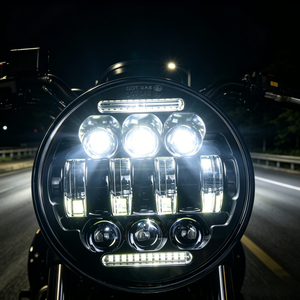 LELANPU Fari a LED per Moto, Accessori per Harley Davidson, <span class=keywords><strong>Royal</strong></span> <span class=keywords><strong>Enfield</strong></span>, Roadking, V Rod, Springer - Product Image 1