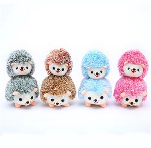 Llavero de peluche de erizo adorable para comercio exterior, colgante para mochila, adorno colgante, soporte para agujas, relleno de algodón PP, con logotipo - Product Image 6