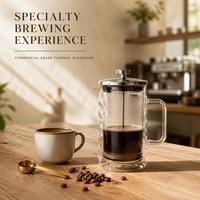 Cafetière à piston en verre borosilicate à double paroi personnalisée de 650 ml et 1000 ml, résistante à la chaleur, pour café, vente en gros