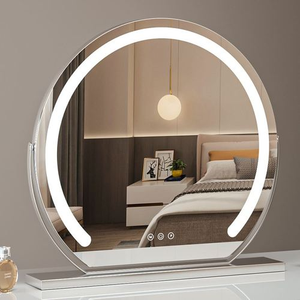 Hot Selling Creative <strong>Art</strong> <strong>Deco</strong> Silver Touch Screen Decor Led <strong>Mirror</strong> with Time Display for Writing/Study Desks &amp; Dressing Tables - Product Image 3
