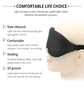 Viagem Dormir Define Eye Mask Fornecedor com Logotipo 38dB Barato Venda e Redução de Ruído Espuma Tampões - Product Image 4