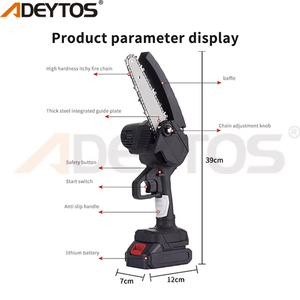 Fabricant en gros, tronçonneuse électrique sans fil professionnelle unique, personnalisée, industrielle, DIY, OEM, avec moteur sans balais 1500W - Product Image 6