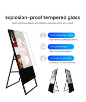 Affiche d'affichage numérique extérieure de 43 pouces Écran LCD Affichage vidéo AD Player Étanche Pliable Portable Équipement publicitaire