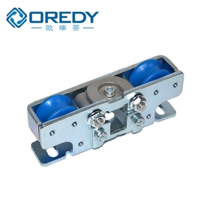 Juego de Poleas para <span class=keywords><strong>Puerta</strong></span> Corredera Automática Moderna OREDY, Soporte de <span class=keywords><strong>Puerta</strong></span> Automática de Acero con Polea de Poliéster, Fácil Instalación con Tornillos - Product Image 5
