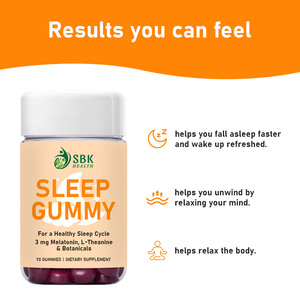 Gummies de sommeil les plus vendues avec des glucides totaux pour vous aider à vous endormir plus rapidement et à vous réveiller rafraîchi – Saveur mûre - Product Image 3