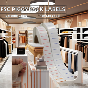 Chứng nhận <span class=keywords><strong>piggyback</strong></span> nhãn dòng màu xanh ba lớp nhựa Piggy trở lại sticker bóng bề mặt kết thúc 37x21 - Product Image 3