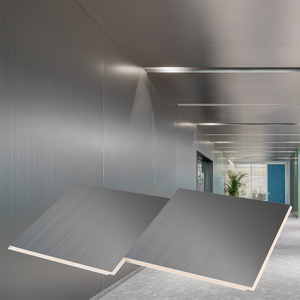 Tối thiểu được thiết kế PVC Panel tường trang trí nội thất tre bảng tường than với kim loại carbon tấm tính năng chống thấm nước - Product Image 1