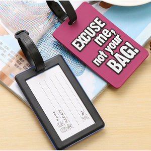 Étiquette de bagage promotionnelle en gros AI-MICH, souvenir personnalisé en caoutchouc souple PVC, étiquette de bagage de voyage avec logo personnalisé - Product Image 5