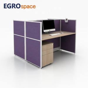 EGROspace 워크 스테이션 파티션 시스템 책상 도매 현대 디자인 4 좌석 가구 사무실 칸막이 - Product Image 5