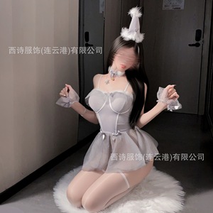 West Poetry atmospheric cake hat, elegant and busty sexy princess tutu skirt, sexy no-removal mesh lingerie set - Product Image 2