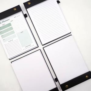 <b>A5</b> Hardcover Loose-Leaf Notepad Customizable Cover-<b>Lined</b>/Blank <b>Notebook</b> for Study Office Supplies Back-To-School Essentials - Product Image 4